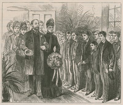 The Prince and Princess of Wales Opening the Working Lads Institute, Whitechapel by English School