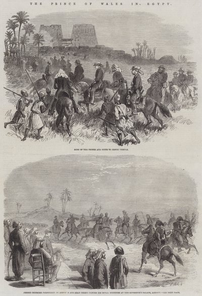 The Prince of Wales in Egypt by English School