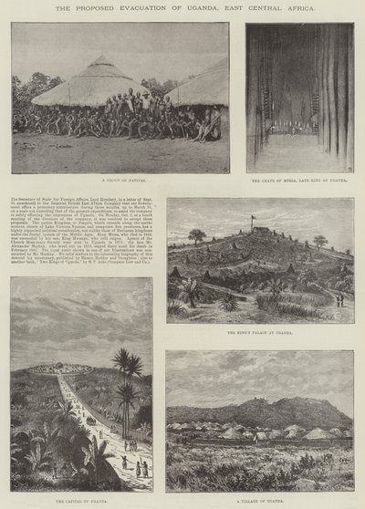 The Proposed Evacuation of Uganda, East Central Africa by English School