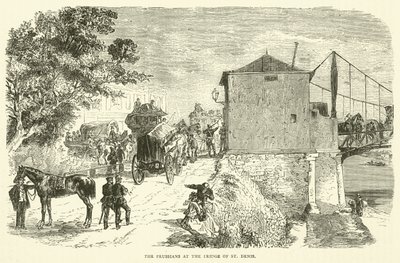 The Prussians at the Bridge of St Denis by English School