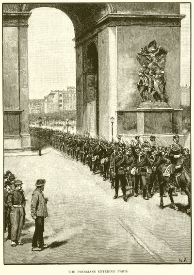 The Prussians Entering Paris by English School