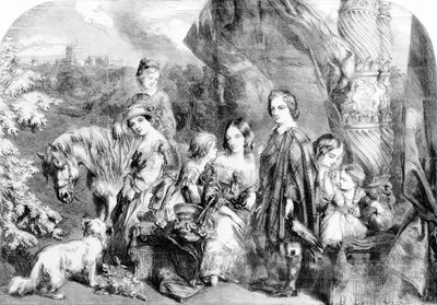 The Queen and Her Children at Windsor Great Park, from the 
