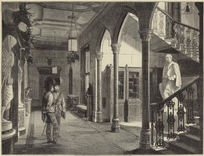 The Queen at Balmoral by English School
