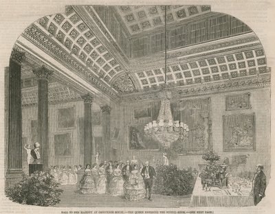 The Queen Entering the Supper Room at Grosvenor House by English School