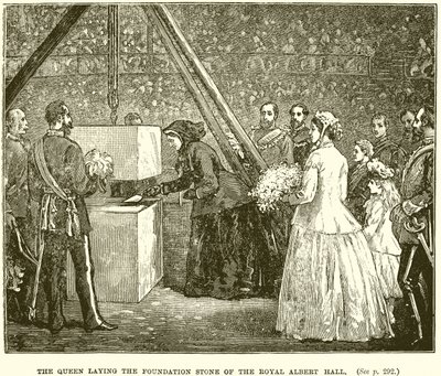 The Queen laying the Foundation Stone of the Royal Albert Hall by English School
