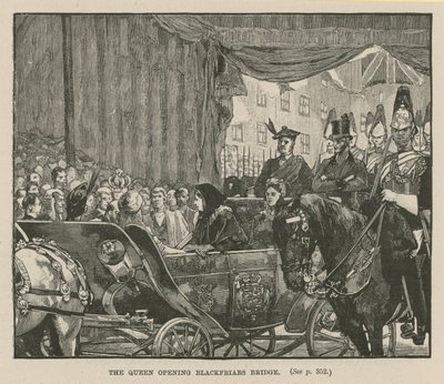 The Queen Opening Blackfriars Bridge by English School