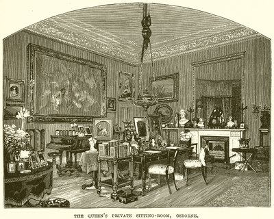 The Queens Private Sitting-Room, Osborne by English School