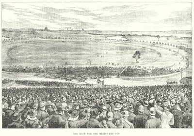 The Race for the Melbourne Cup by English School