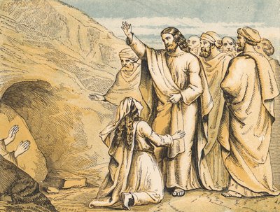 The Raising of Lazarus by English School