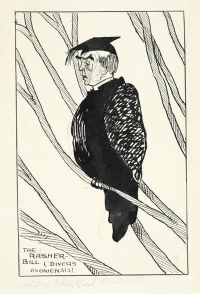 The Rasher-Bill (Divers Oxoniensis): Hastings Rashdall (1858-1924) by English School