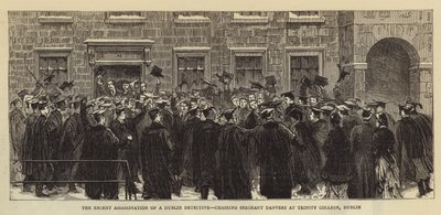 The Recent Assassination of a Dublin Detective, Chairing Sergeant Danvers at Trinity College, Dublin by English School