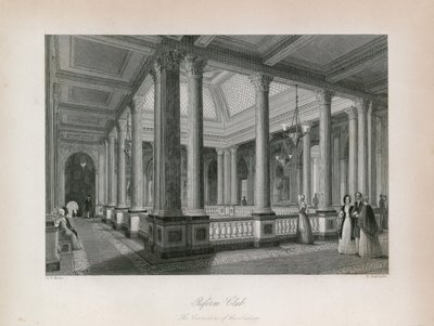 The Reform Club, the corridors of the Saloon by English School