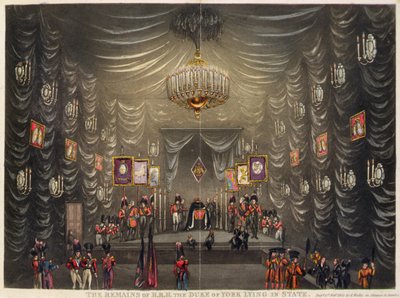 The Remains of H.R.H. the Duke of York Lying in State by English School