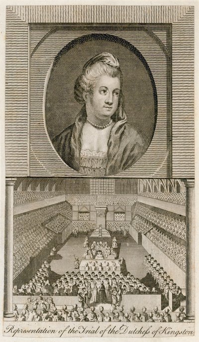 The Representation of the Trial of the Duchess of Kingston at Westminster Hall by English School