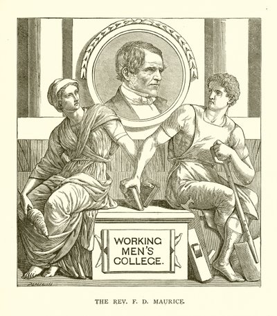 The Rev. F. D. Maurice by English School