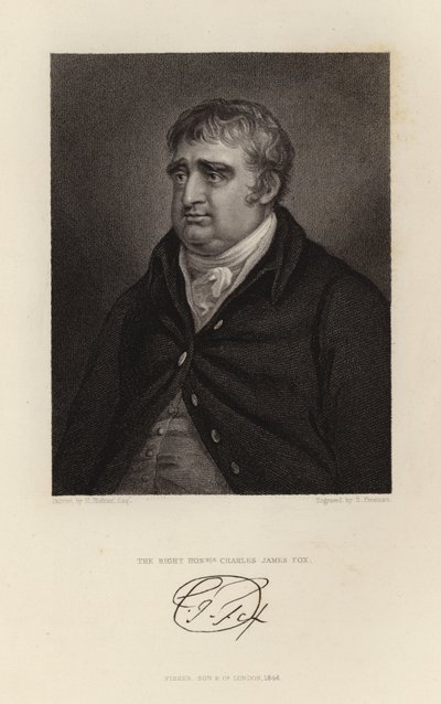 The Right Honourable Charles James Fox by English School