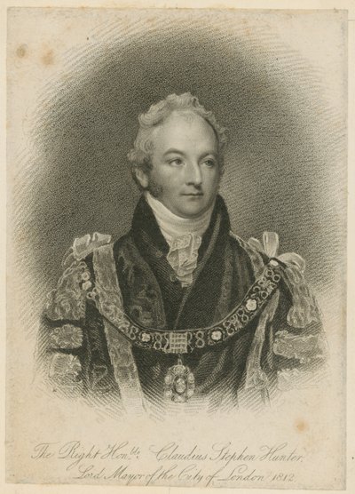 The Right Honourable Claudius Stephen Hunter, Lord Mayor of London by English School