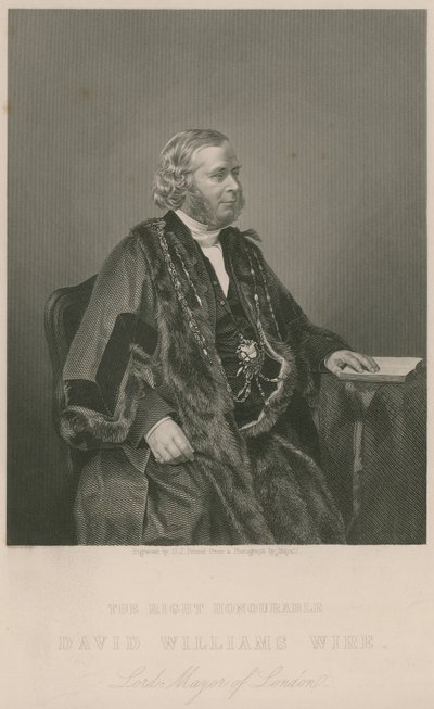 The Right Honourable David Williams Wire, Lord Mayor of London by English School