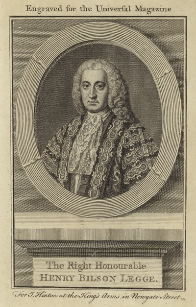 The Right Honourable Henry Bilson Legge by English School