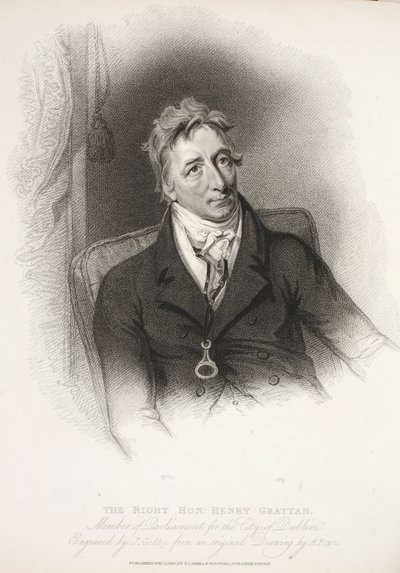 The Right Honourable Henry Grattan, 1810 by English School