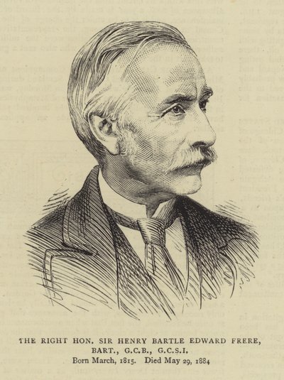 The Right Honourable Sir Henry Bartle Edward Frere, Baronet, GCB, GCSI by English School