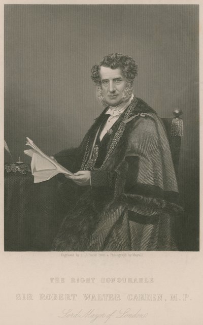 The Right Honourable Sir Walter Carden, Lord Mayor of London by English School