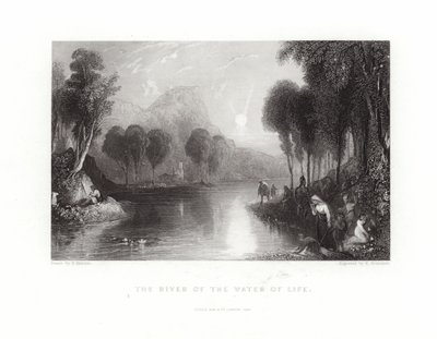 The River of the Water of Life by English School