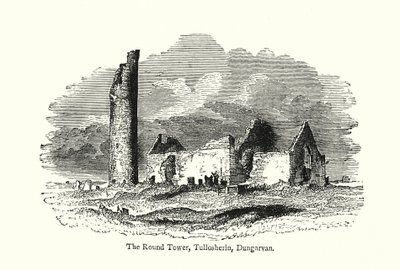 The Round Tower, Tullosherin, Dungarvan by English School