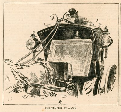 The Royal Academy, London: The Tempest in a Cab by English School