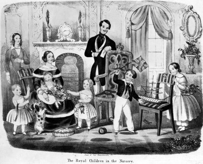 The Royal Children in the Nursery, 1847 by English School