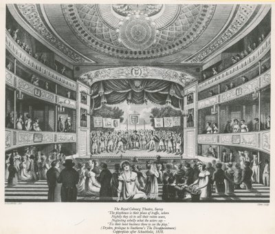 The Royal Cobourg Theatre, Surrey by English School