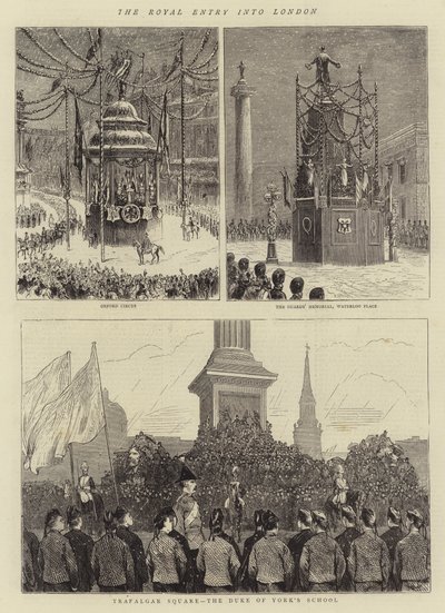 The Royal Entry into London by English School