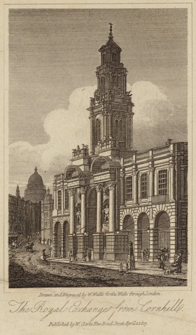 The Royal Exchange in the City of London by English School