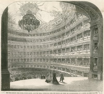 The Royal Italian Opera House, Covent Garden, London by English School