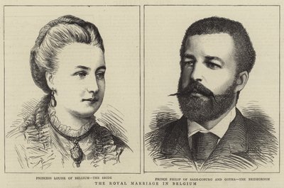 The Royal Marriage in Belgium by English School