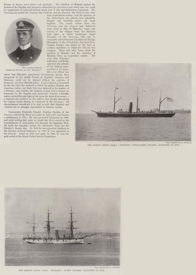 The Royal Navy at Apia by English School