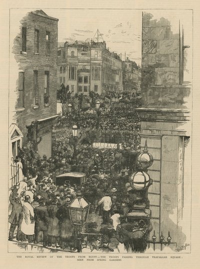 The Royal Review of the Troops from Egypt by English School