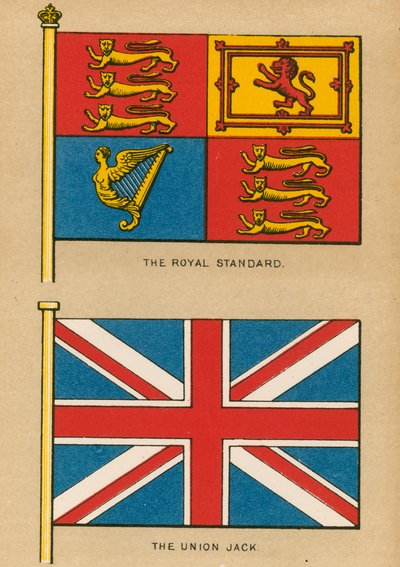 The Royal Standard. The Union Jack by English School
