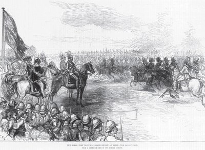 The Royal Visit to India: Grand Review at Delhi, the Gallop Past by English School