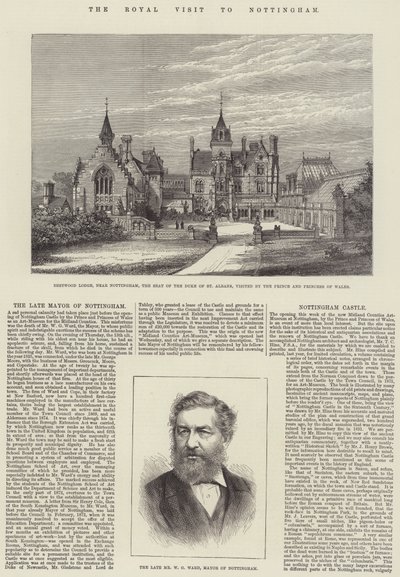 The Royal Visit to Nottingham by English School