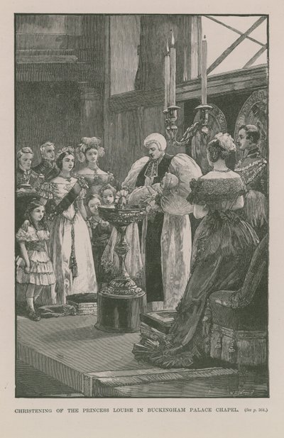 The Royal Christening at Buckingham Palace by English School
