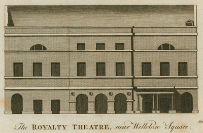 The Royalty Theatre, Well Street, Wellclose Square, London by English School