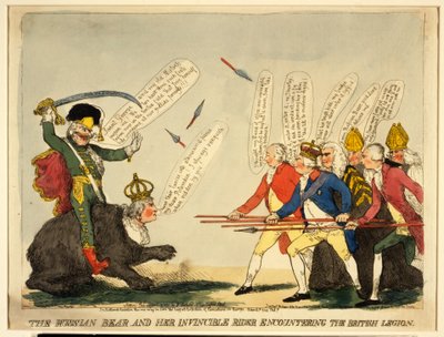 The Russian Bear and Her Invincible Rider Encountering the British Legion by English School