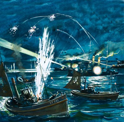 The Russian Forces Mistake a British Fishing Fleet for Invading Japanese by English School