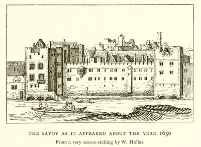The Savoy as it appeared about the Year 1650 by English School