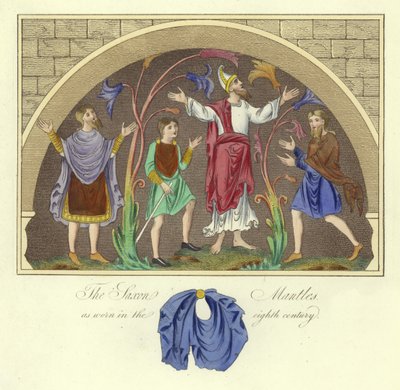The Saxon Mantles as Worn in the 8th Century by English School