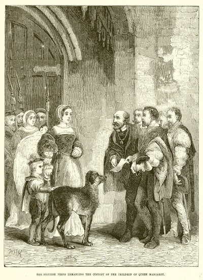 The Scottish Peers Demanding the Custody of the Children of Queen Margaret by English School
