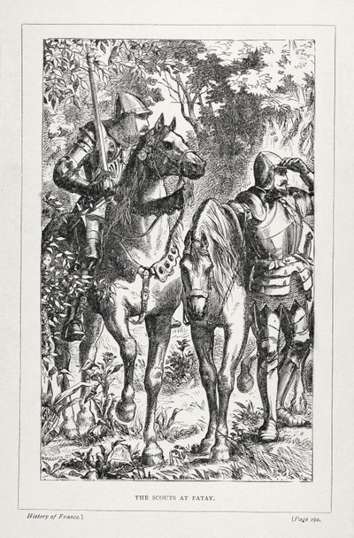 The Scouts at Patay, from The History of France, by Emile de Bonnechose by English School