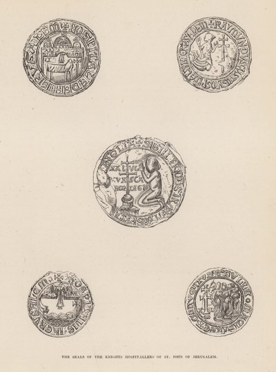 The Seals of the Knights Hospitallers of St John of Jerusalem by English School