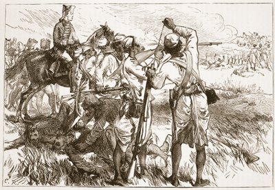 The Sepoys at Buxar, Illustration from Cassell